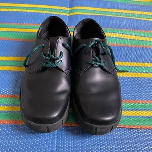 Dr. Martens Bram Black Leather Oxford Shoes 9 Lace Up 12356 Three Eye